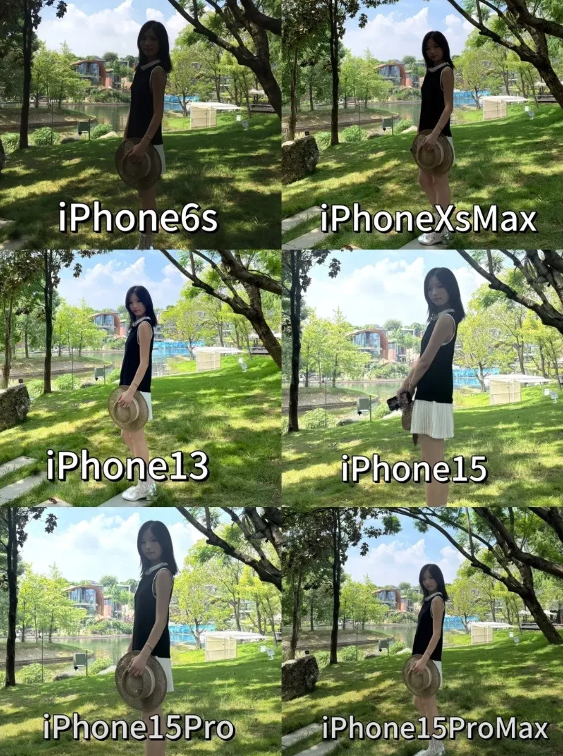 朋友们！iPhone6s到15ProMax拍照对比，差距大到窒息家人