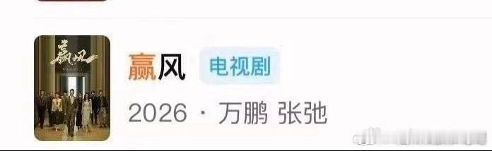 黄景瑜好说话赢风黄景瑜赢风主演是万鹏、张弛，谁认识？就这，观众翻到谁会点开