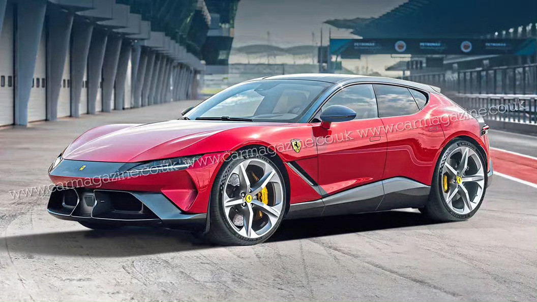 据说这是法拉利首款纯电车型Elettrica渲染图，预计今年春季发布，这风格会