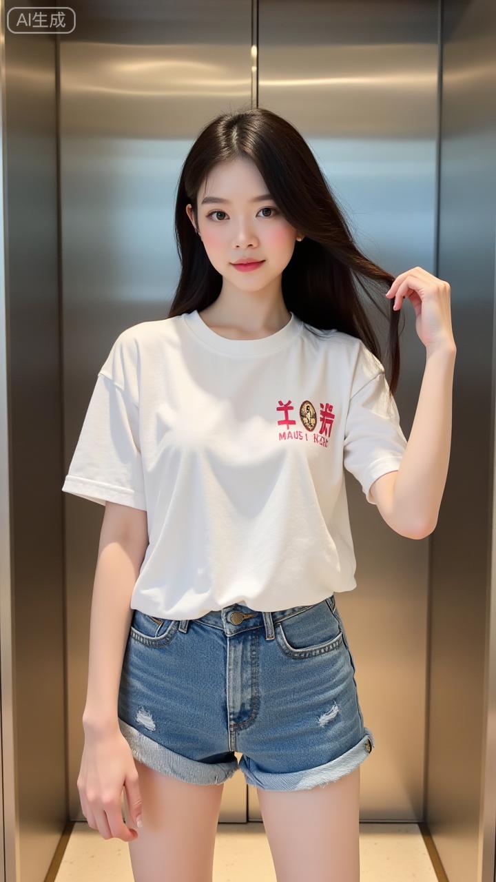 简约白T配破洞牛仔，清爽又灵动的少女感减龄穿搭牛仔牛仔减龄穿搭