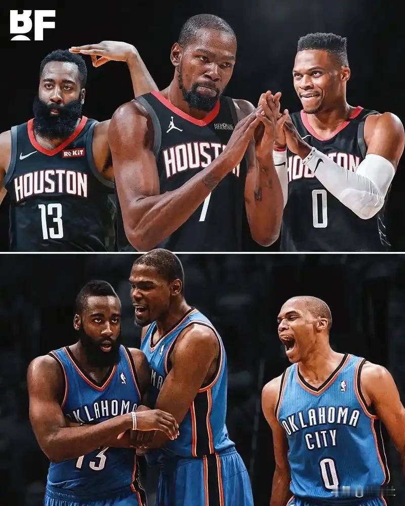 雷霆三少:最唏嘘的NBA命运割裂2012年，杜兰特、威少和哈登，三位未满24