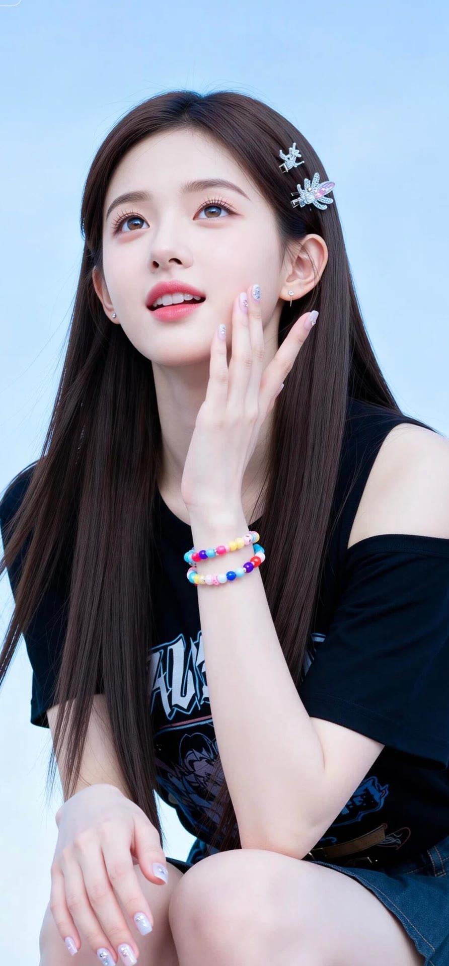 轻纱拂面，笑语盈盈。