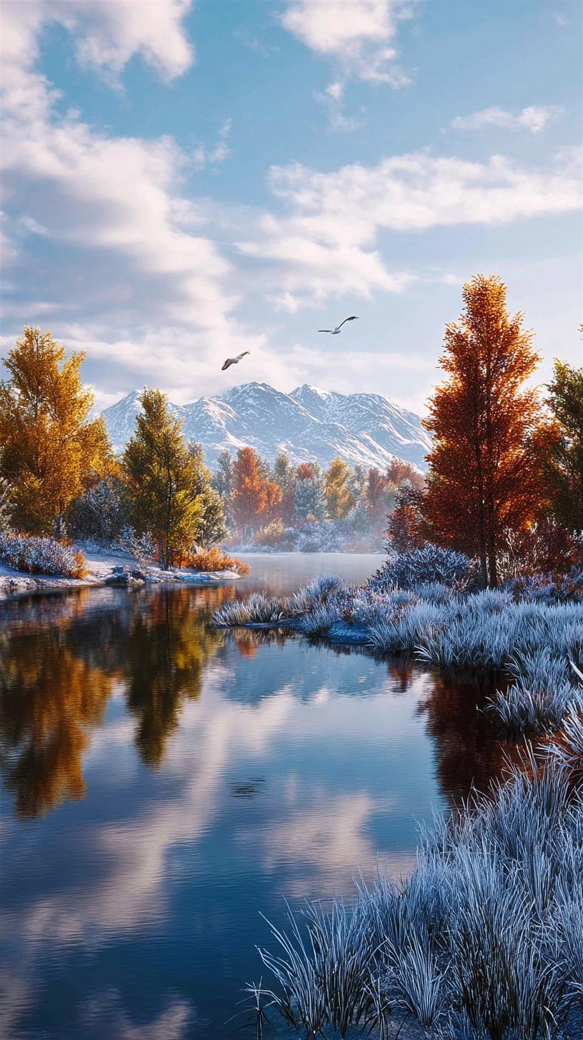 秋水共长天一色，落霞与孤鹜齐飞。