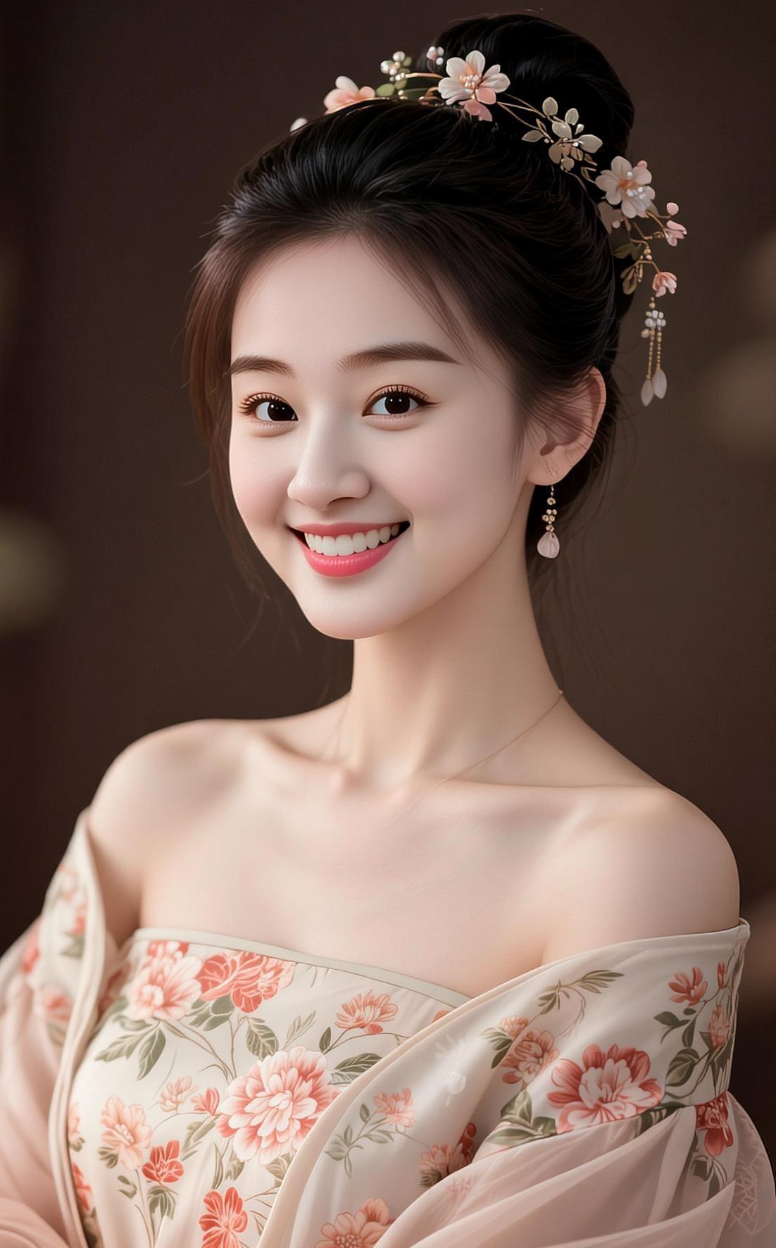 AI粉黛佳人热门创作东方美学高级时尚