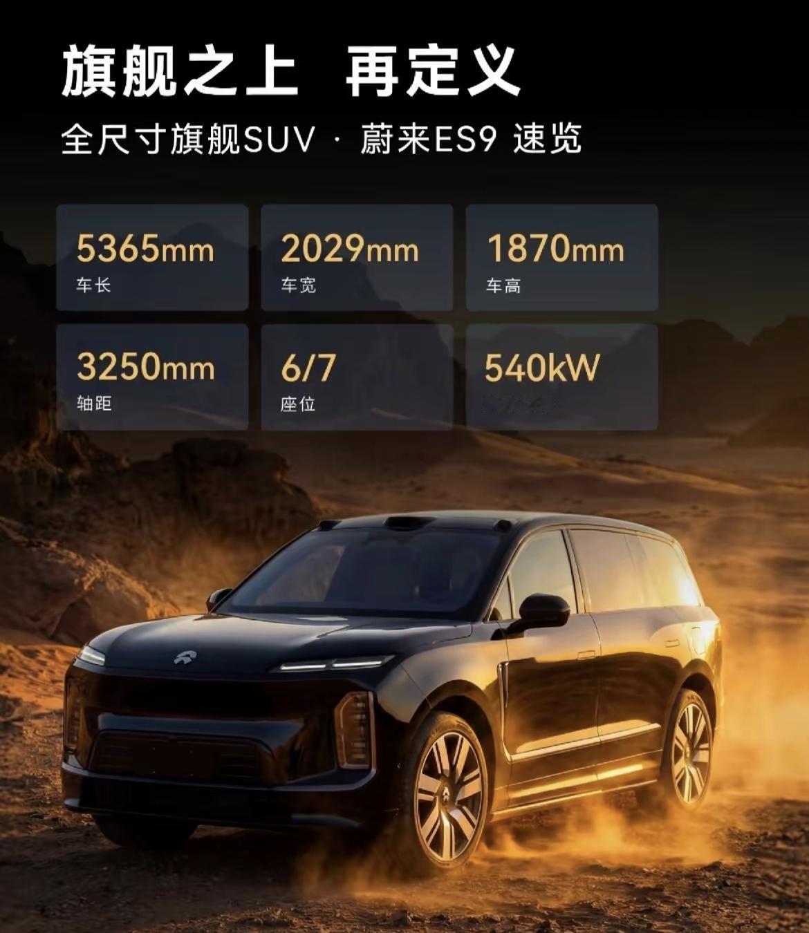 蔚来ES9，恐怖的庞然大物，问界M9见了都得喊一声哥。车身尺寸5363x20