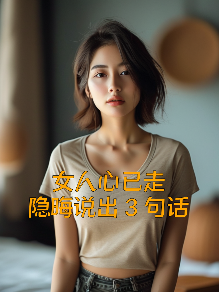 女人心已走，隐晦说出3句话