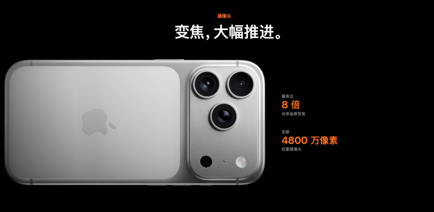 iPhone17ProMax长焦是什么水平今年ProMax长焦传感器的底更大了