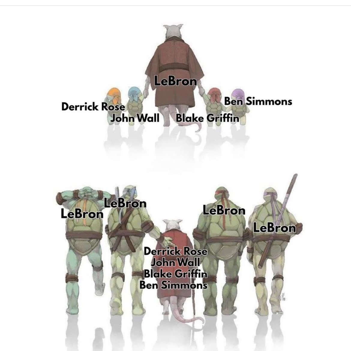 这图有点意思。等老詹退役了，看NBA的球迷会少很多吧。​​​