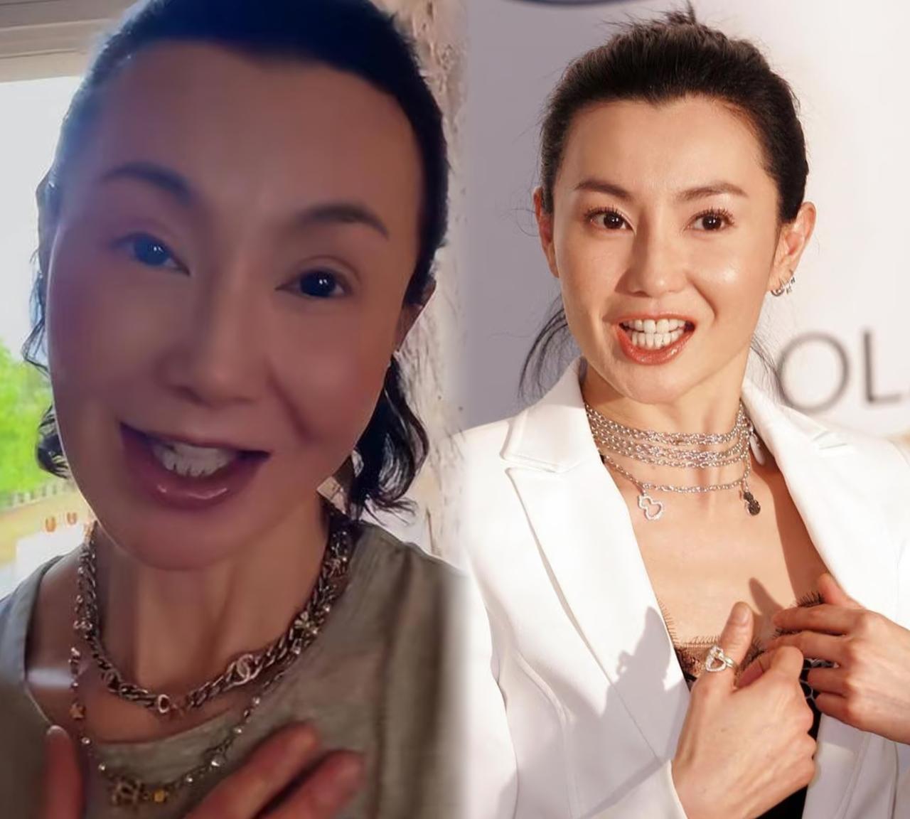 你们发现了没曾经在电影剧中风情万种的张曼玉万万没想到，现在在法国的农村竟然活
