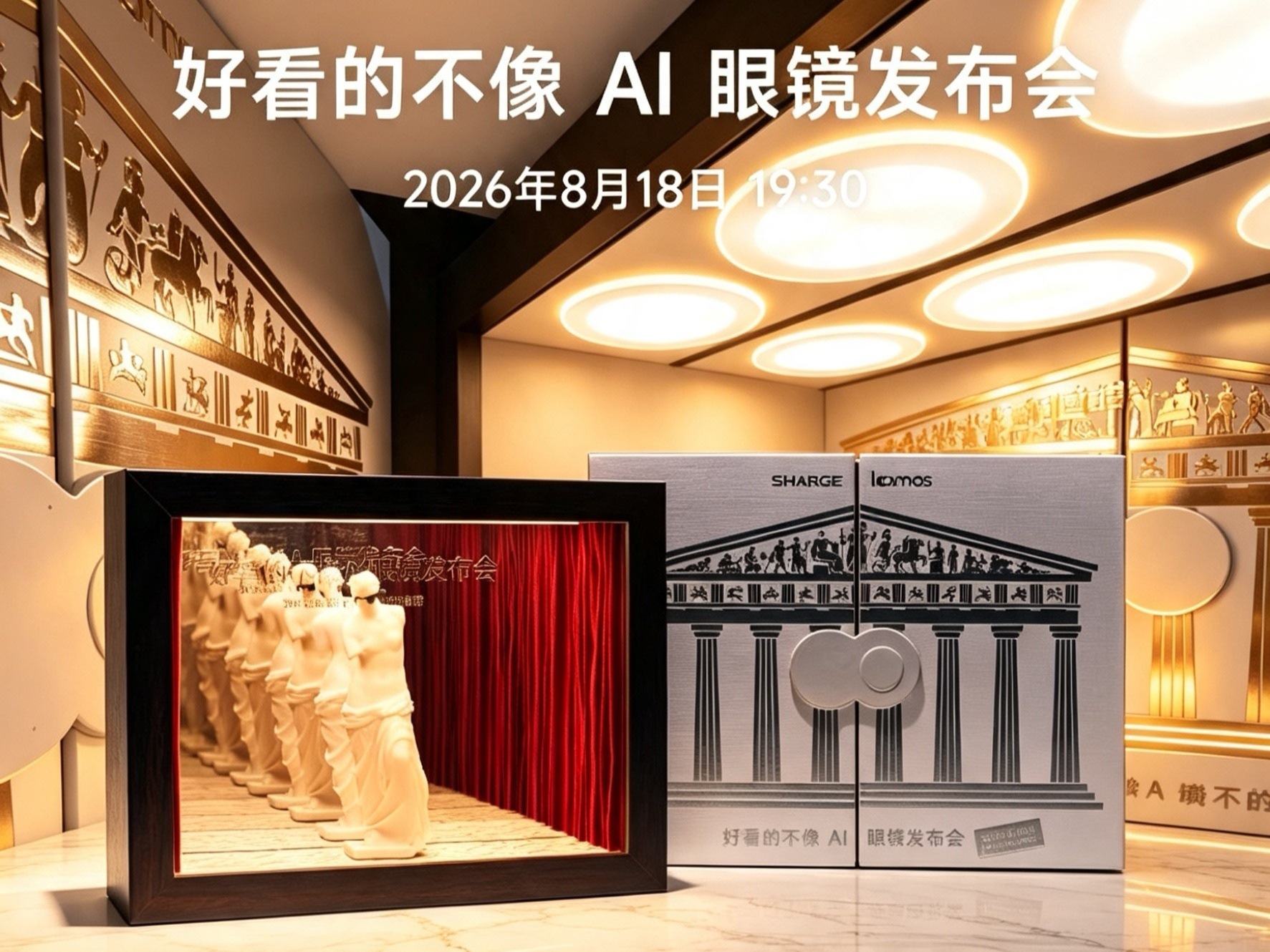 闪极新品发布会今晚7点半，闪极loomosL1智能眼镜发布会，好看的不像AI眼
