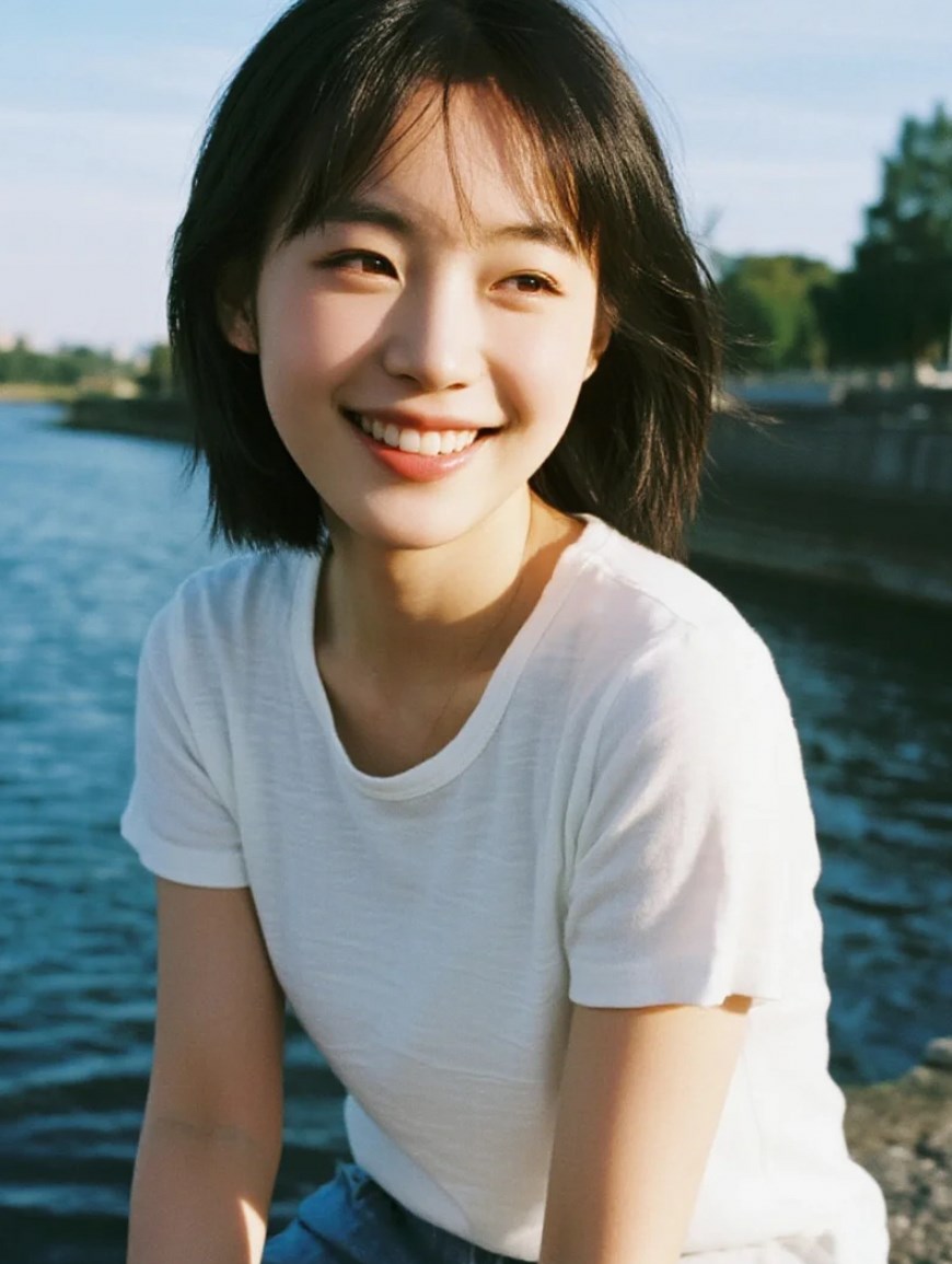 美女的甜美元素，感染每一个人