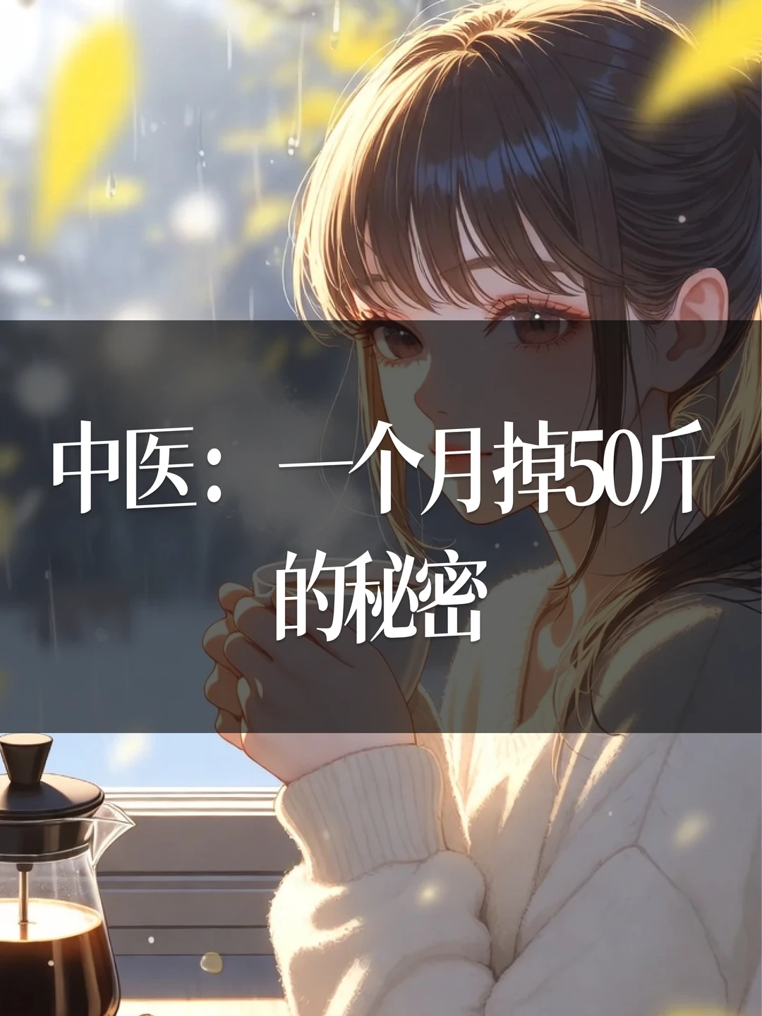 中医：一个月掉50斤的秘密