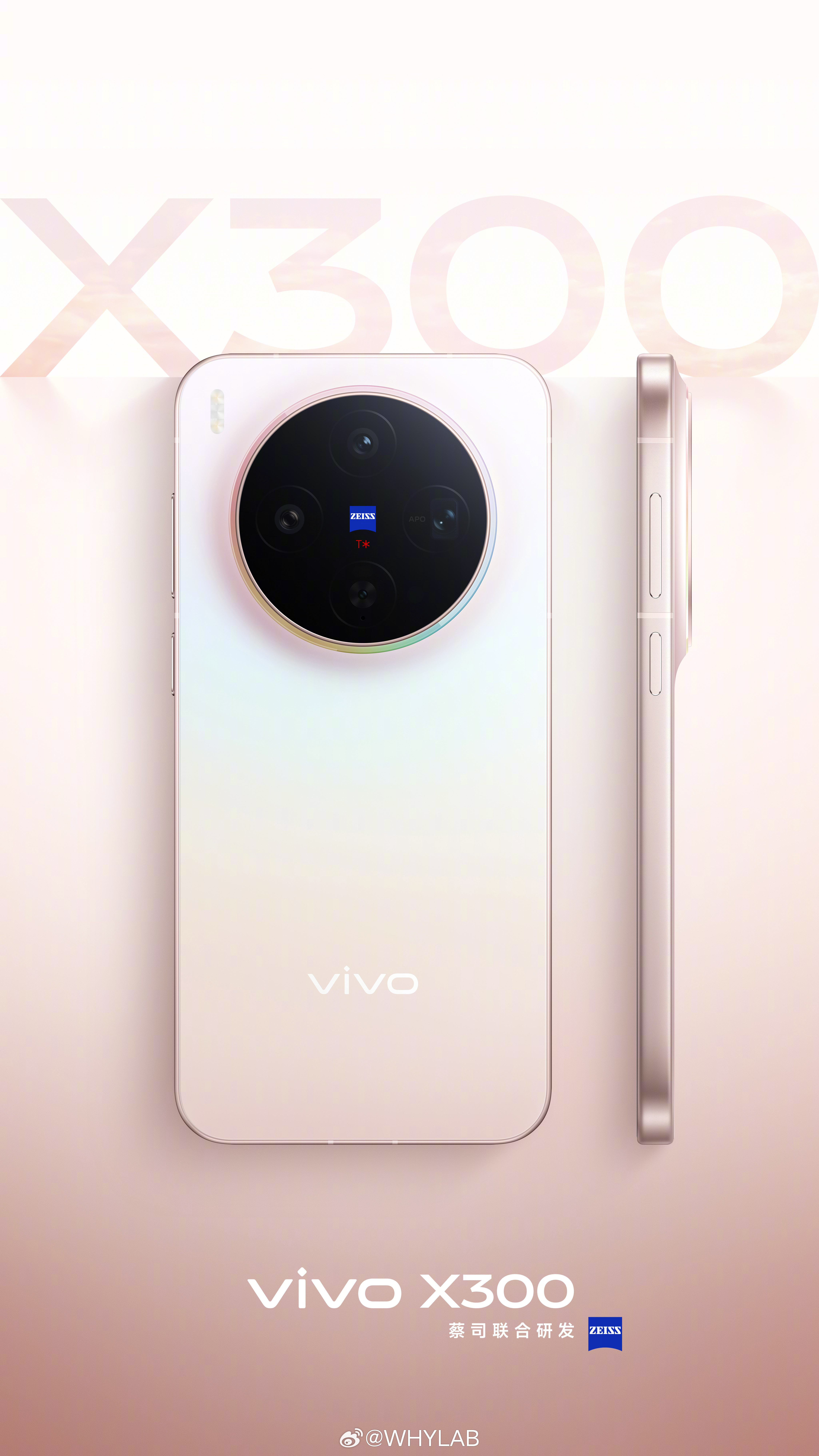 vivoX300全部配色，幸运彩、惬意紫、自在蓝、纯粹黑，6.31英寸直屏