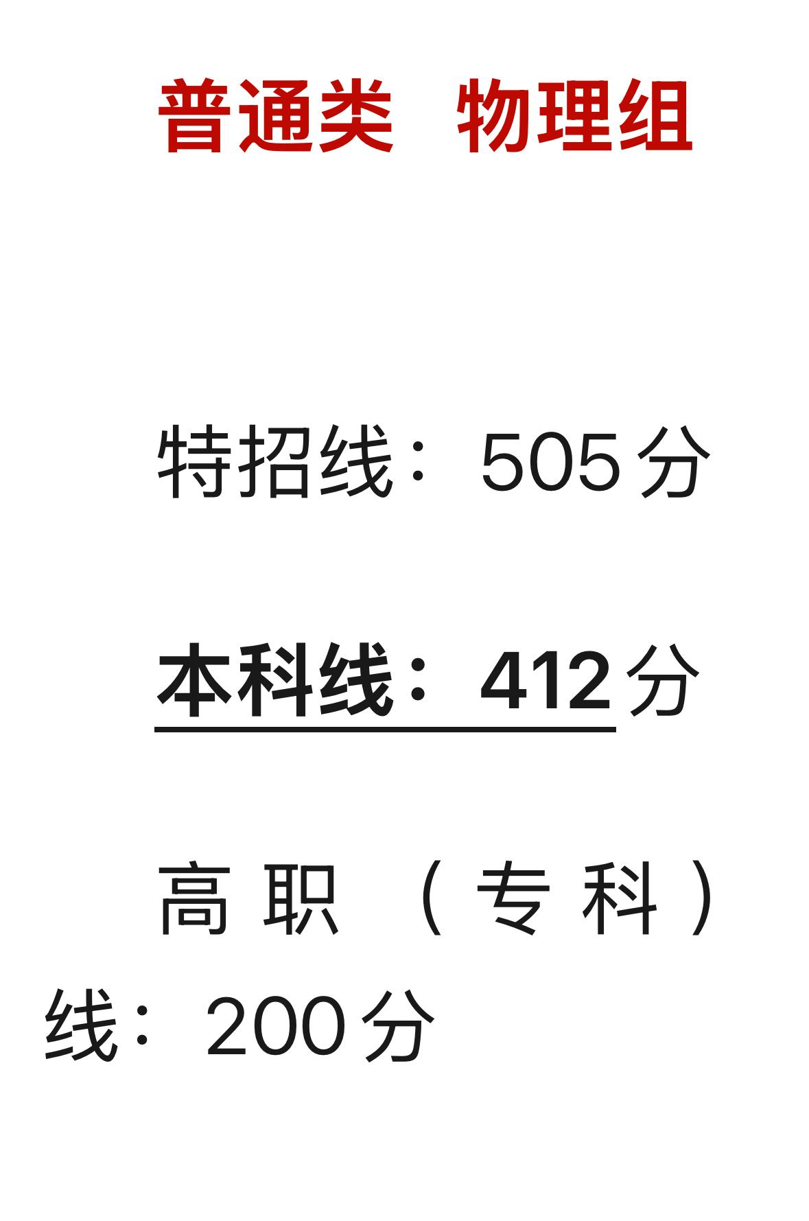 2026江西高考物化生特控线505分就相当于一本线505分吗？​不是一回事，