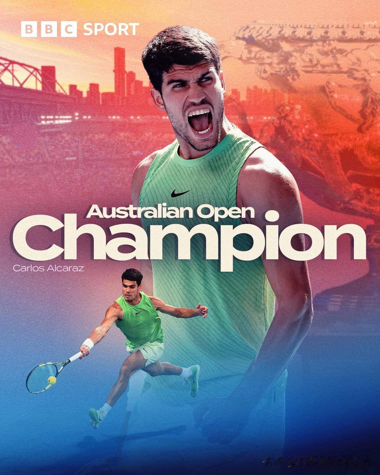 历史性的一刻！22岁的卡洛斯·阿尔卡拉斯以2-6、6-2、6-3、7-5击败