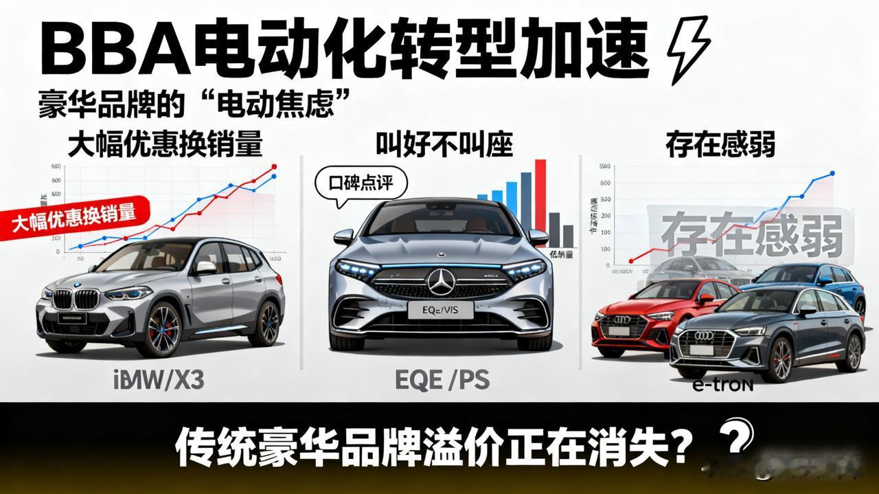 BBA电动化转型加速宝马i3/iX3靠大幅优惠换销量。奔驰EQE/EQS叫好