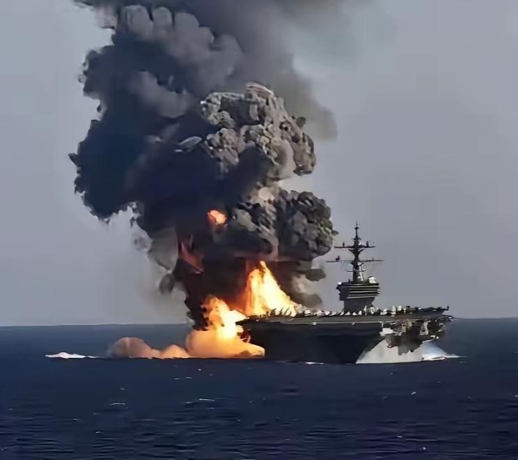 别再说什么随便击沉美国航母了！不要说一发东风导弹搞沉美国航母了，别看胡塞好像能打