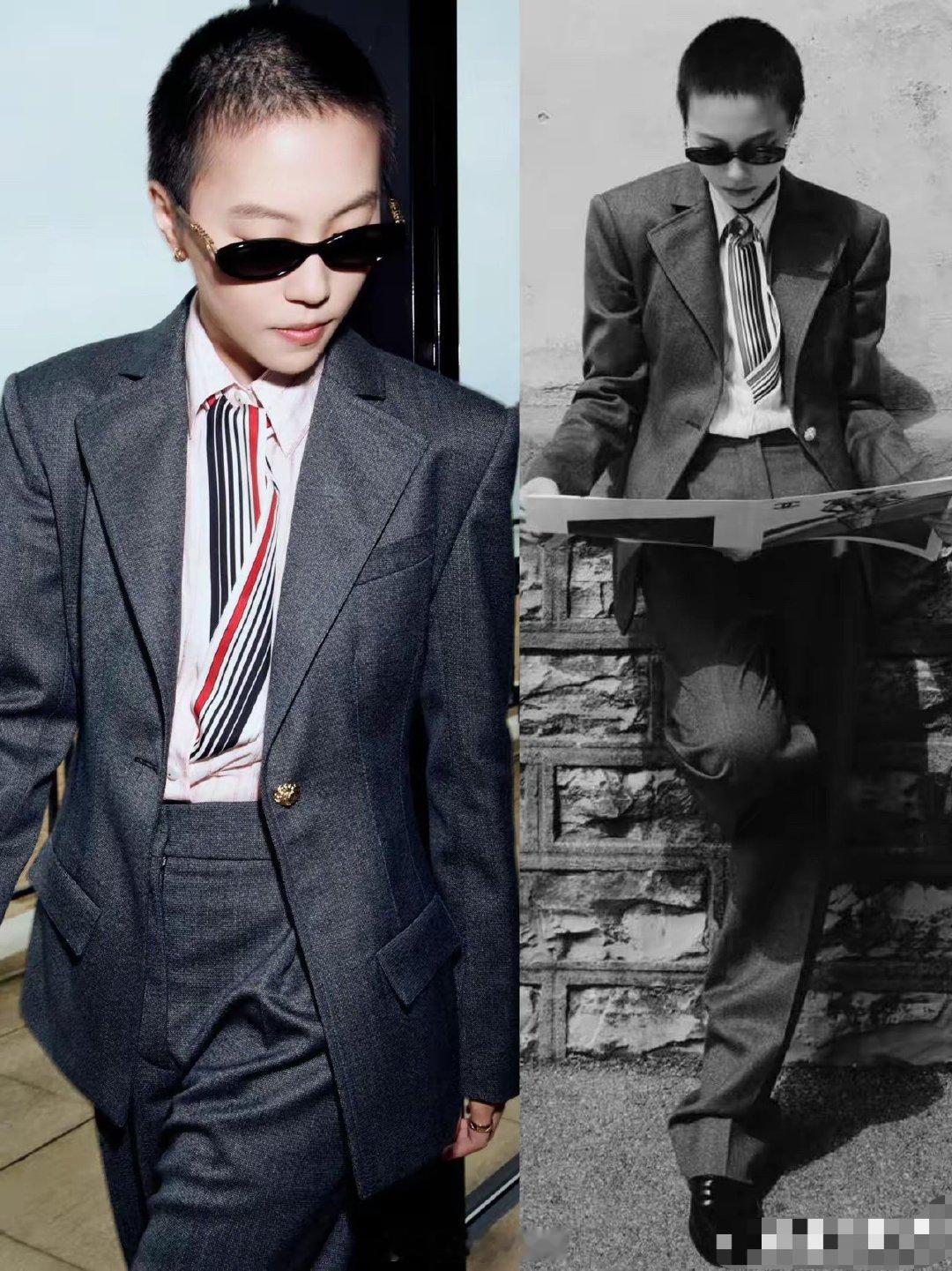 窦靖童以利落寸头亮相香奈儿2027早春大秀，一眼惊艳！这模样简直复刻了年轻时的窦