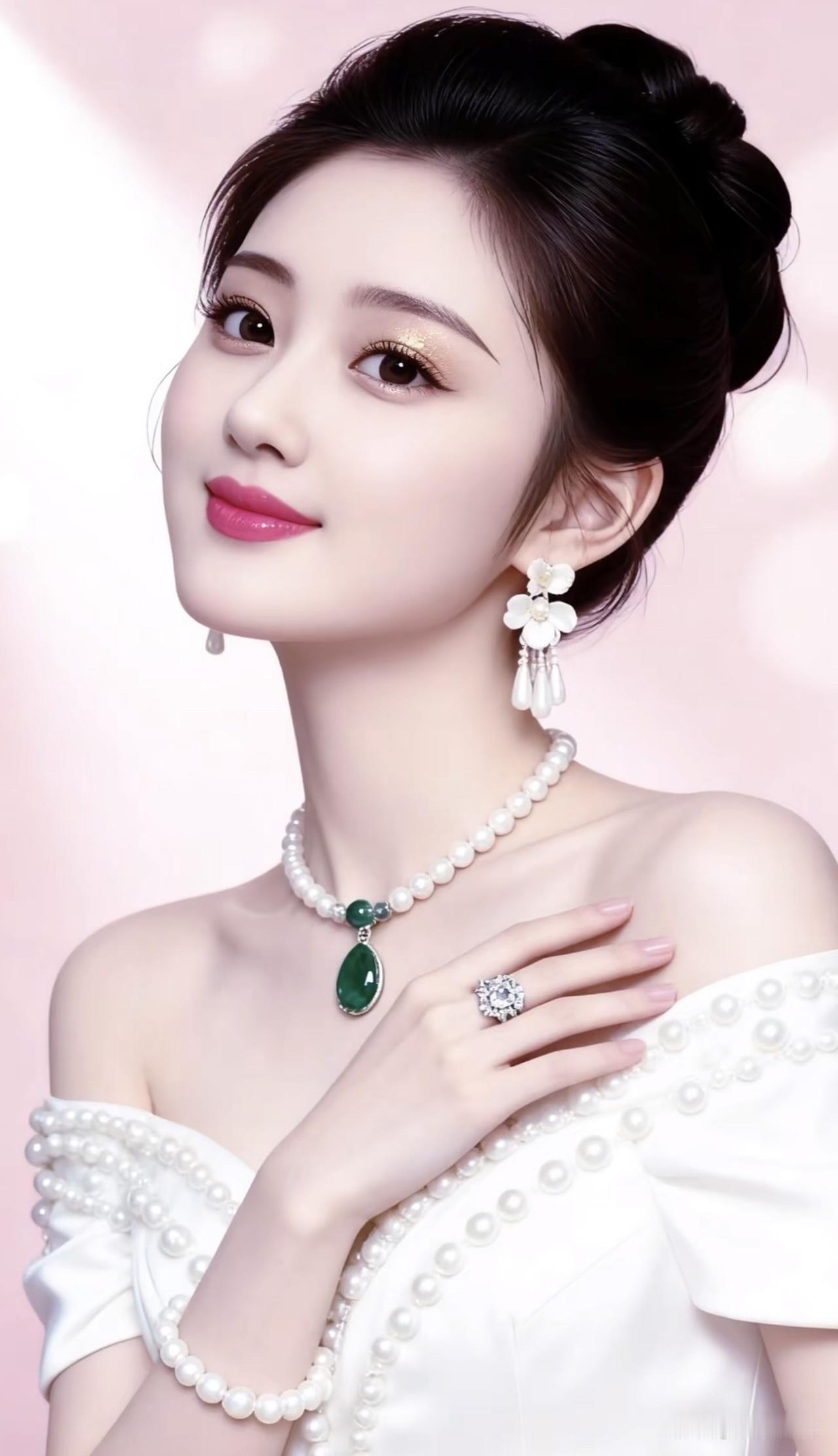优雅珍珠与绿宝石的完美结合，尽显高贵气质！💎✨珍珠颜色搭配珍珠青金石绿宝石