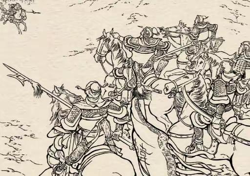 找死的西凉大将！ 他善使开山大斧，有万夫不当之勇。四个儿子个个弓马娴熟...