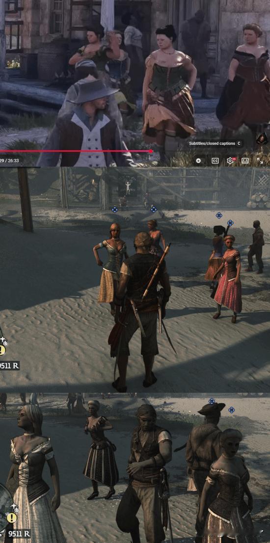 近日，知名游戏博主ScouterVee在X平台发布对比截图，指出《刺客信条