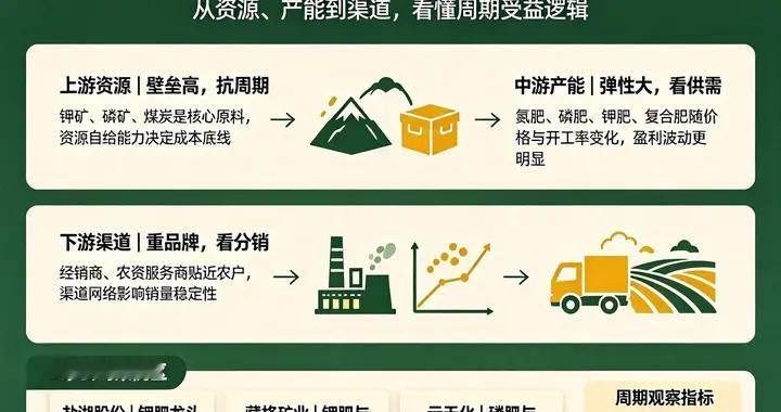 化肥产业链, 深度布局的9家公司, 吃透周期红利(附受益逻辑)