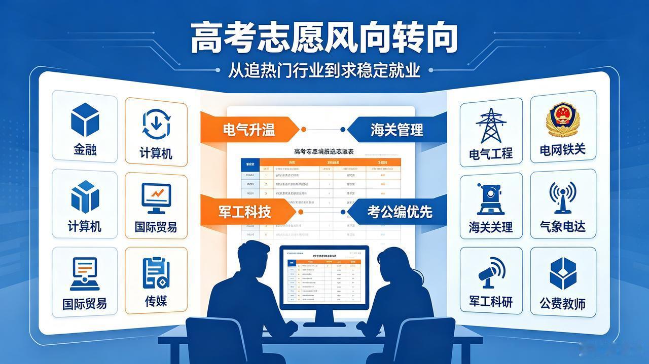 志愿填报追捧体制定向专业：求稳心态下的理性与局限高考志愿填报风向转向，电气