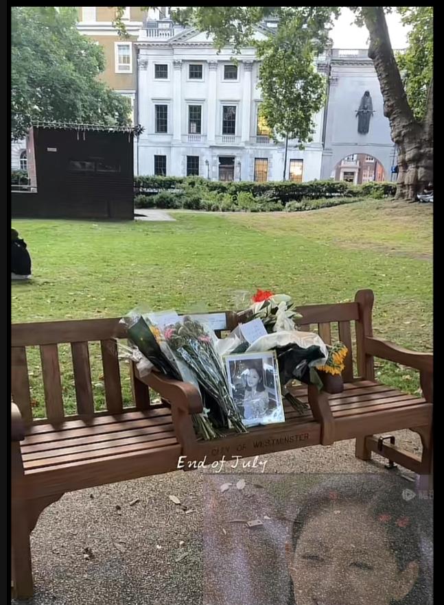 大S伦敦纪念椅可太有排面了！当地时间2025年7月25日，这由全球粉丝自发筹款设