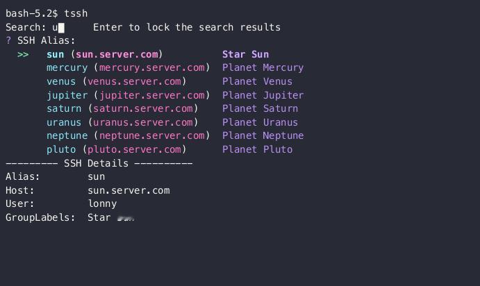 tssh，特别适用于在弱网环境（如4G网络）或跨国网络中使用ssh的场景服