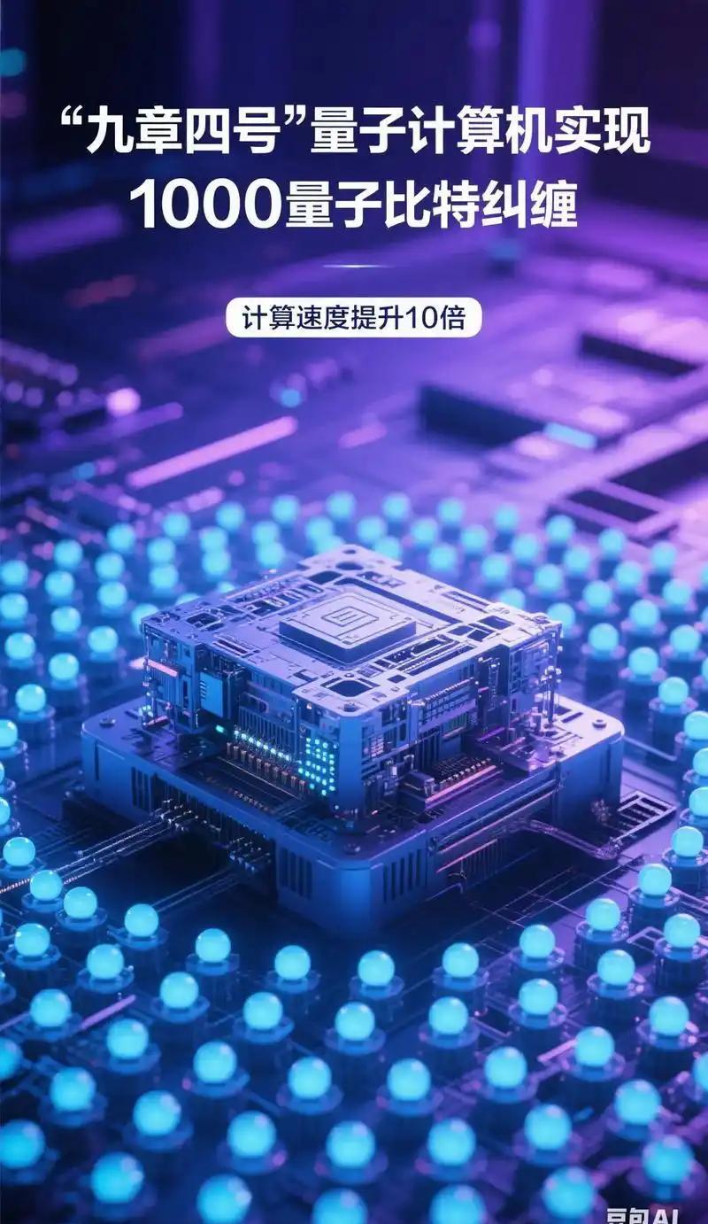 算盘珠子一拨，三斤草纸算一天；量子机一响，亿亿倍快过人脑。老辈人磨穿铁杆，年