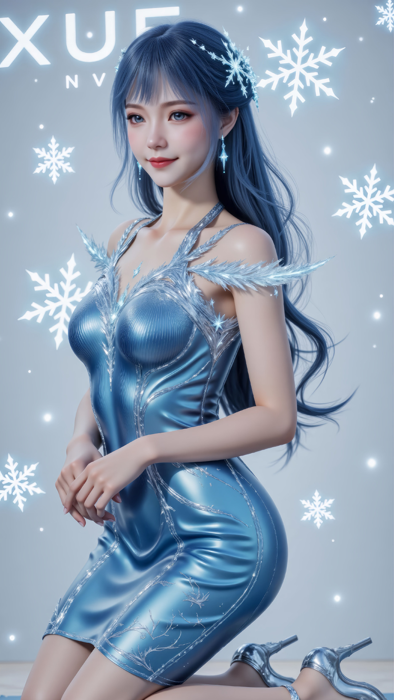 斗罗大陆2动画冰天雪女【精美壁纸】镜头由远及近，妥妥的杂志封面！​​​