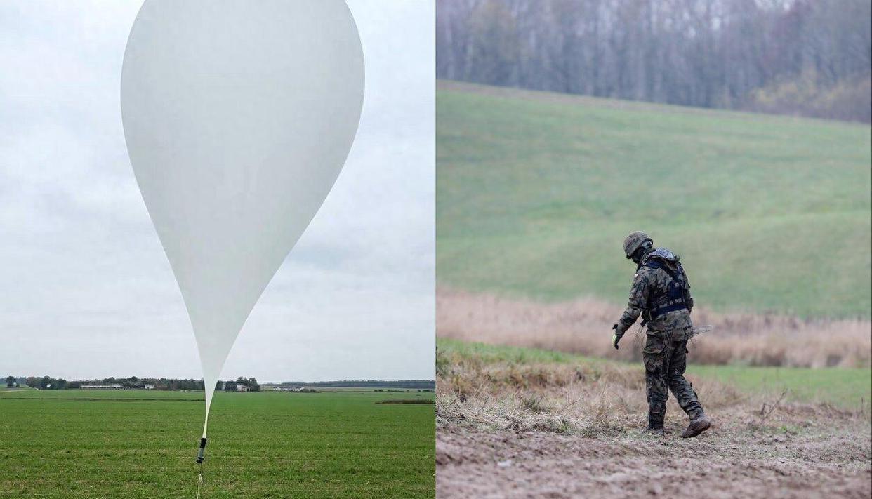 白俄罗斯放气球，气的立陶宛叫嚣：打下来。自2024年起，每当夜幕降临，从白俄罗