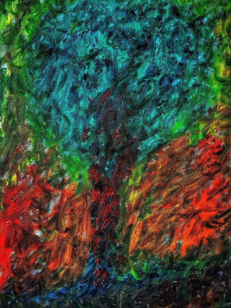 摄影人王鹭佳：2021油画作品。　油画王鹭佳
