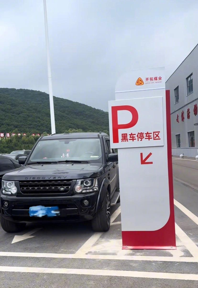 第一次见按颜色区分停车位的