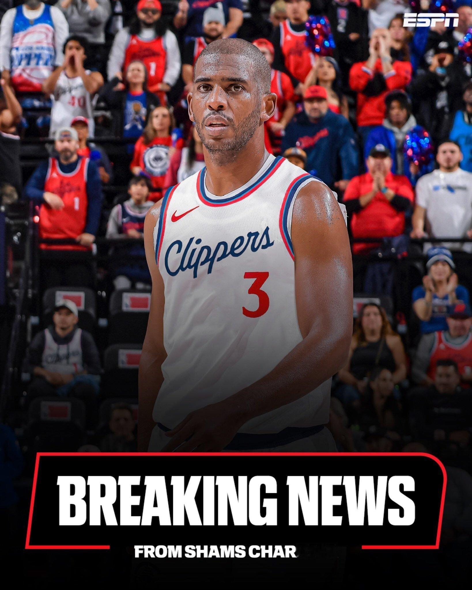 真相大白！！保罗被裁原因来了！！Shams报道：保罗的领导风格与球队有冲突，保罗