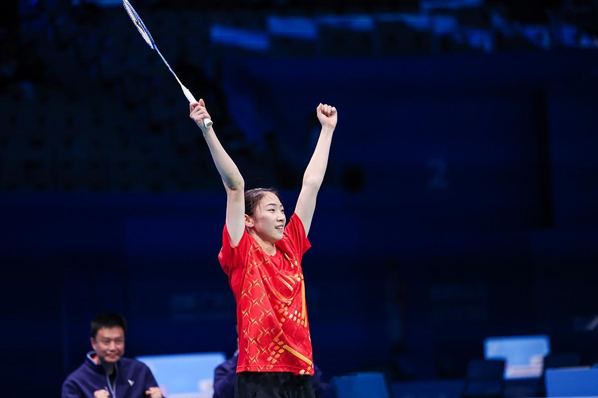 张乐瑶为江苏青团赢下全运会决赛首分这是张乐瑶第二次在全运会青年团体赛中登场，且是