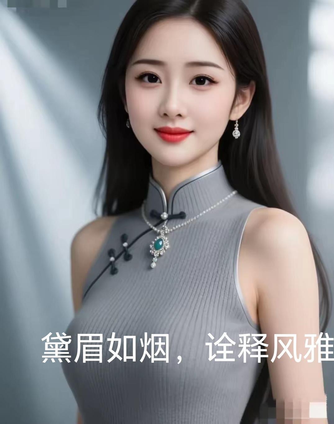 特征明显，肤白貌美。赏心悦目，愉悦心情。双眉弯弯，鼻梁挺直。樱桃小嘴，让人非非。