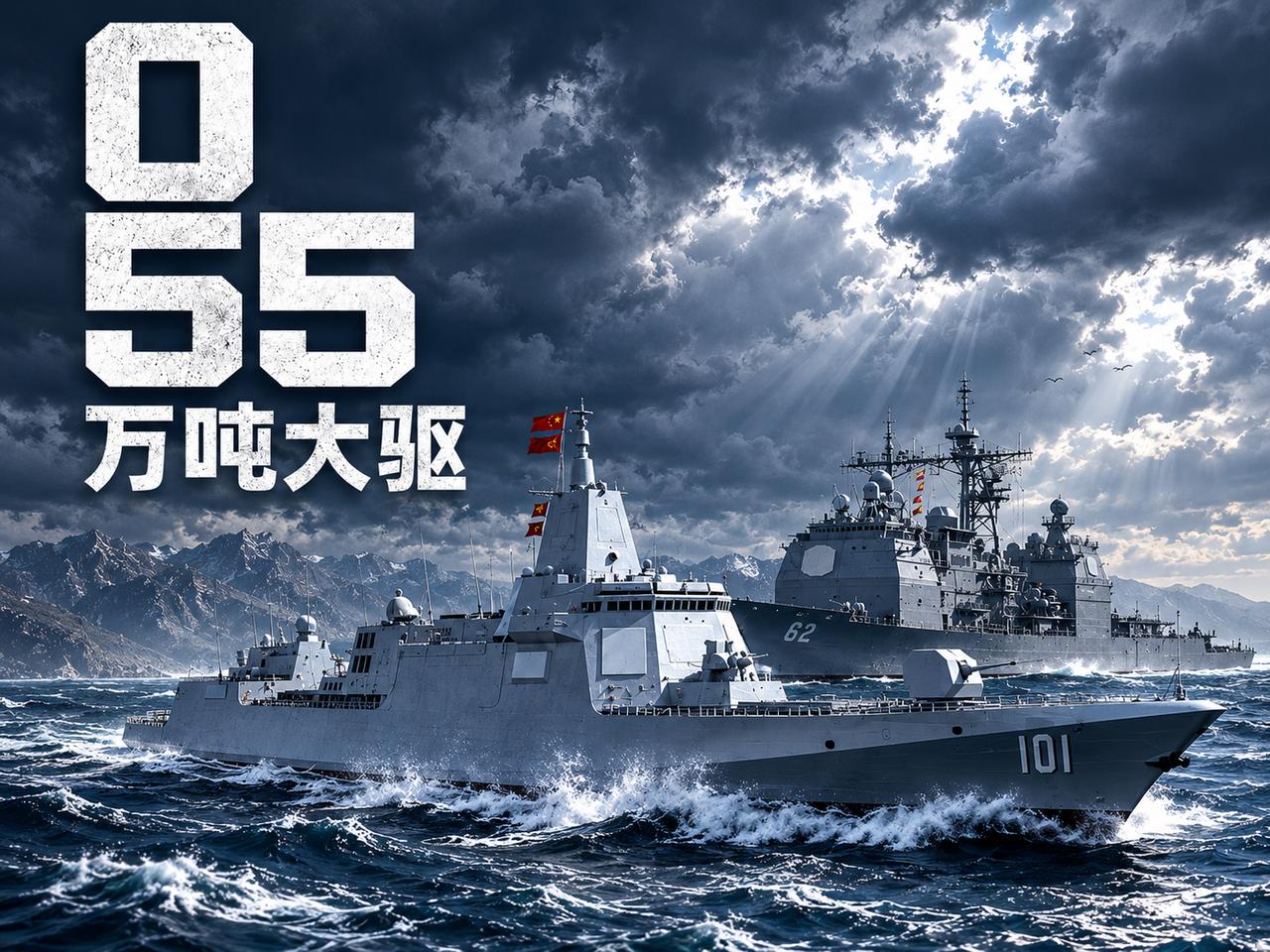 中国的055大驱是驱逐舰，还是巡洋舰？按照吨位来说，055大驱的吨位远超美国提