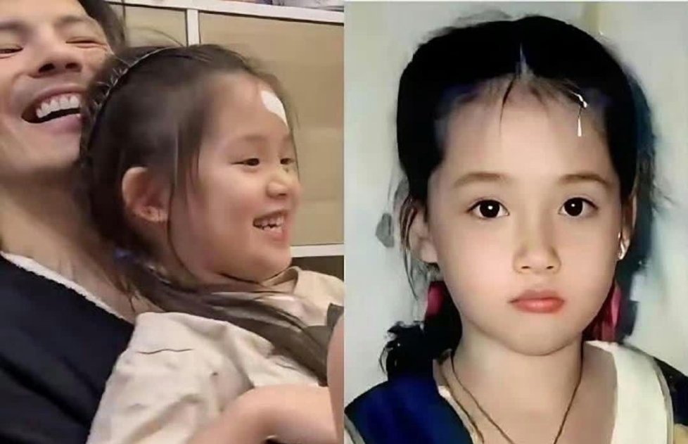 向佐的女儿向芷，这位美丽的小公主，毫无疑问地遗传了母亲郭碧婷的绝美容颜。​