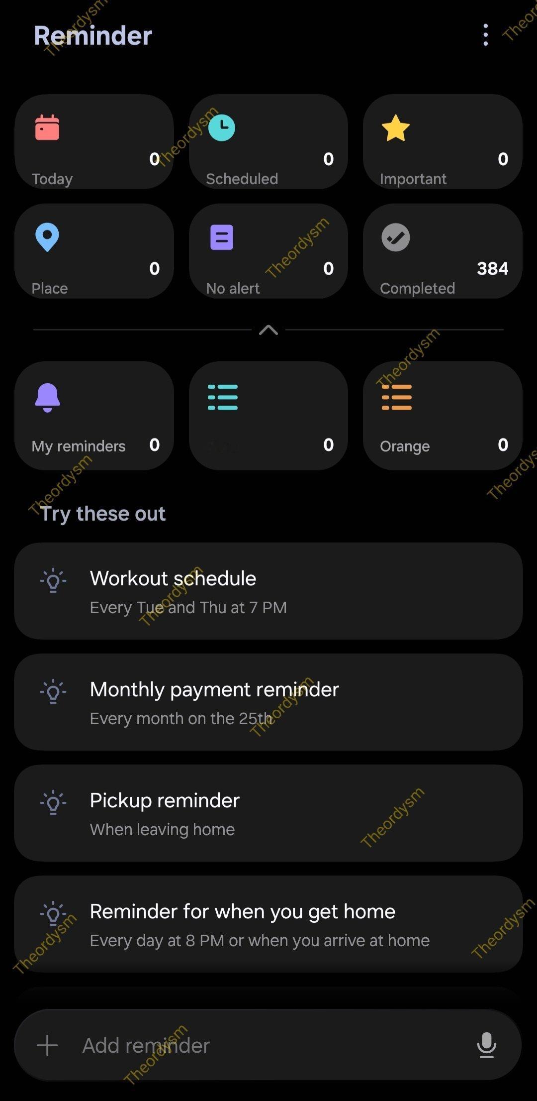提醒App页面得以换新设计​​​