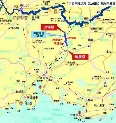 广西平陆运河能有多大作用呢？看看以前广西各大内河港口的行程方向就知道了。整个广