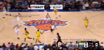 上篮不仅扣篮扣飞！确定这是东决么？在今天NBA东部决赛尼克斯与步行者的第二节比