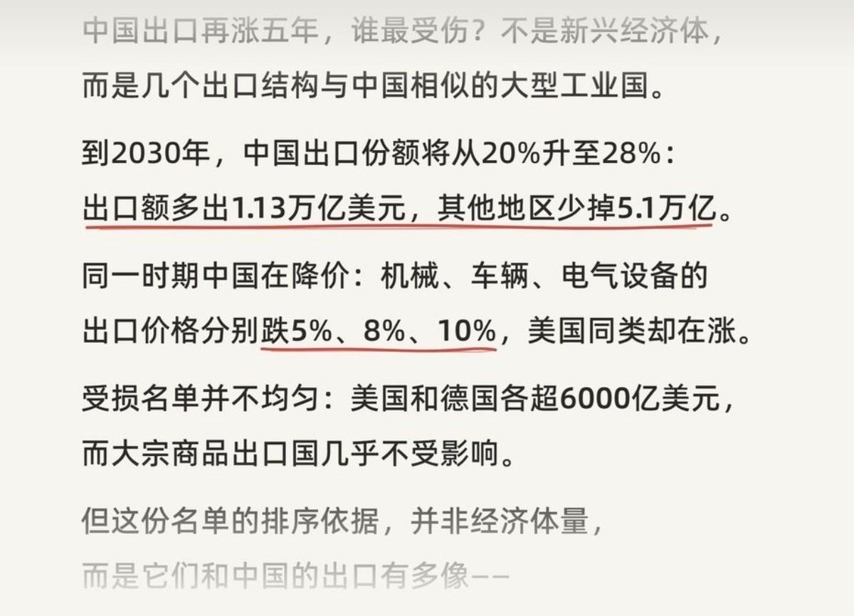别以为中国制造的“内卷式出口”已经到了顶峰，在顶级智库眼里，这场席卷全球的物理级