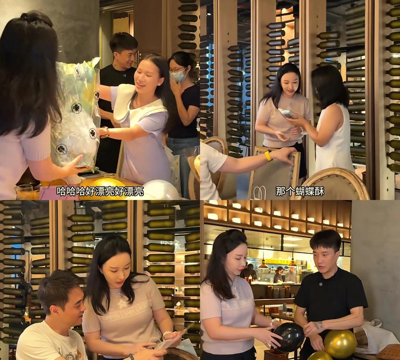 送蝴蝶酥的女生太随意！晰姐和粉丝聚餐，三位女生都送了礼物，一位送花，一位送邮票，