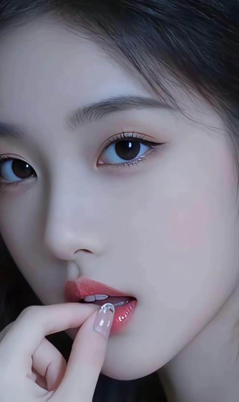 少女心爆棚的梦幻妆容，粉嫩唇彩，温柔眼妆，完美无瑕！💄👀💖