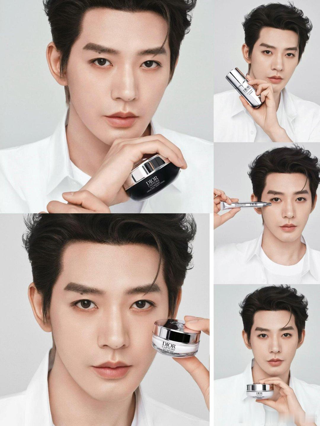 邓为已经把Dior美妆产品拍了个遍了，不愧是国内首位男性美妆全球大使