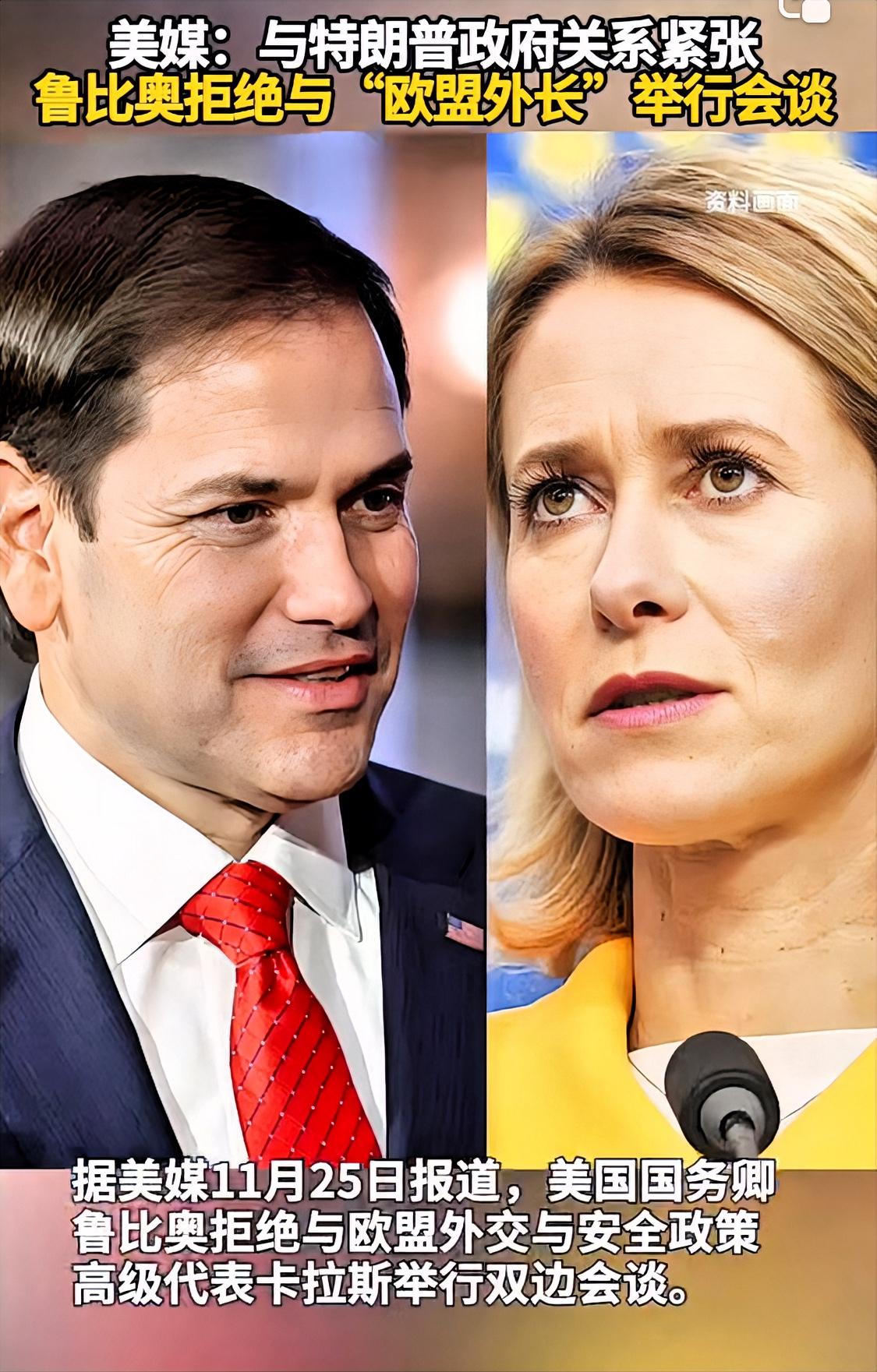 欧盟外长卡拉斯被美拉进黑名单那个经常神戳戳的欧盟外长卡拉斯，如今已被特朗普政府