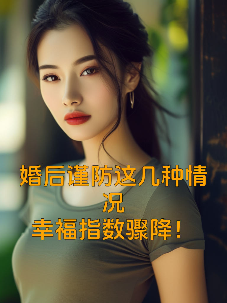婚后谨防这几种情况，幸福指数骤降！