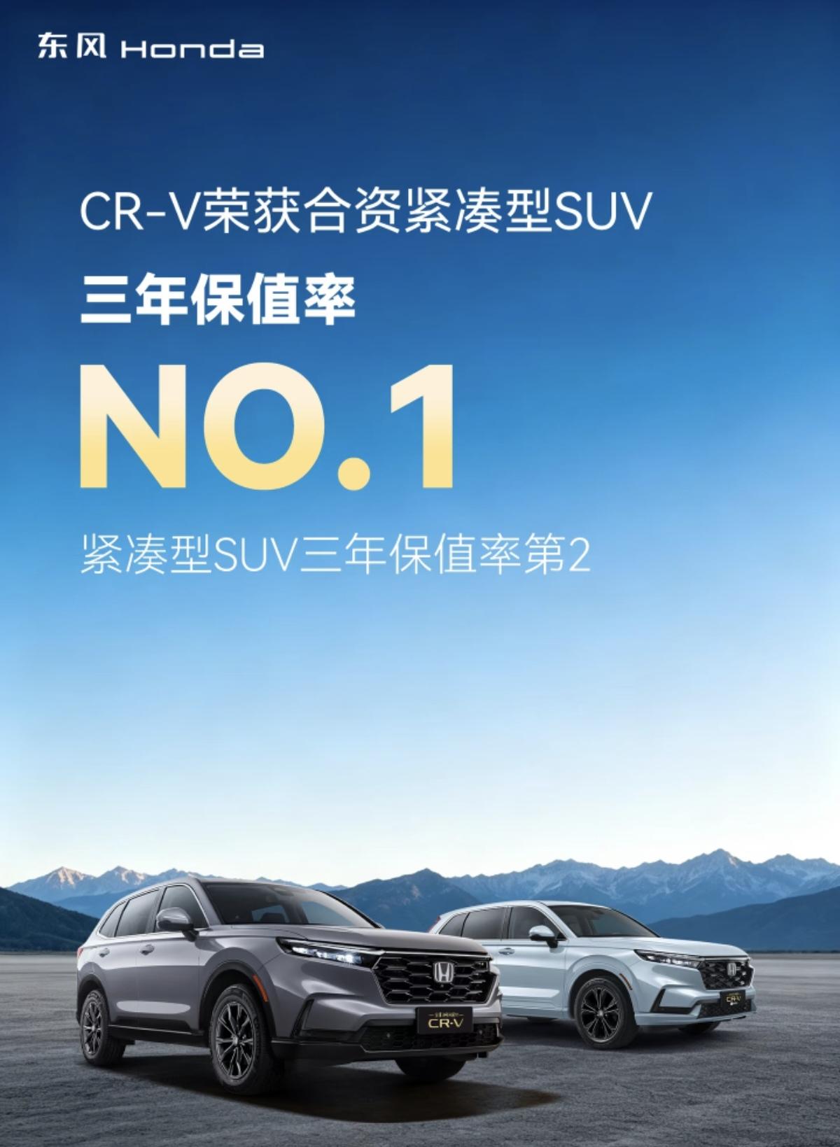 万万没想到被哈弗H6终结加价的本田CR-V，能拿下合资紧凑型SUV三年保值率第一