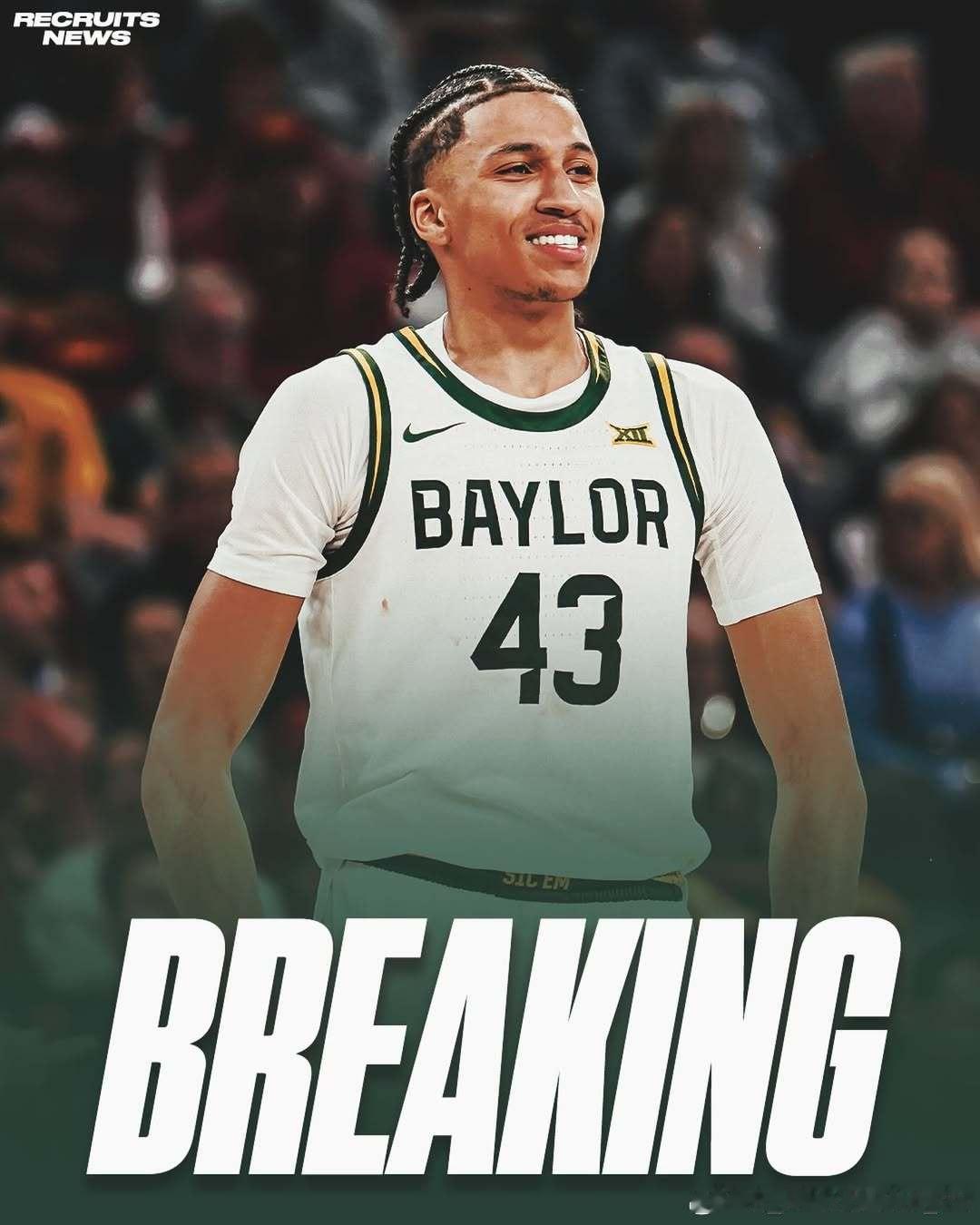 据DraftExpress报道，贝勒大学前锋卡梅伦·卡尔(CameronCar